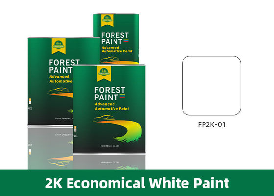 Liquid 2K Acrylic Car Paint Touch Up Matte White Auto Paint Anti Rust 40-60um